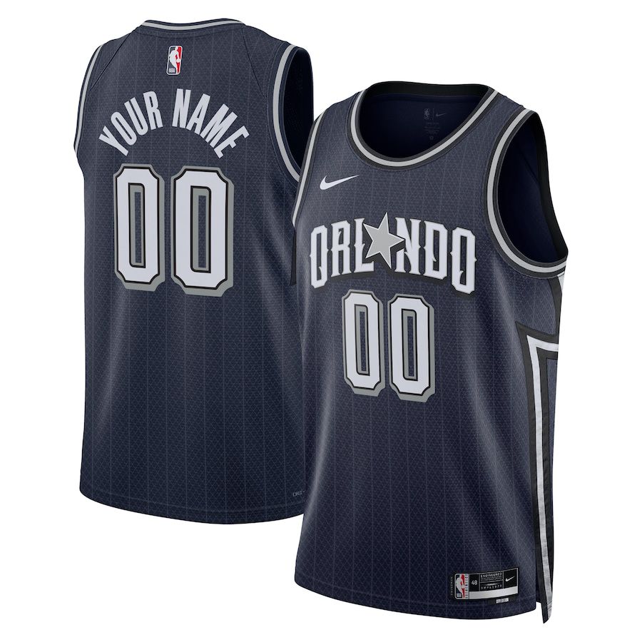 Men Orlando Magic Nike Navy City Edition 2023-24 Custom Swingman NBA Jersey